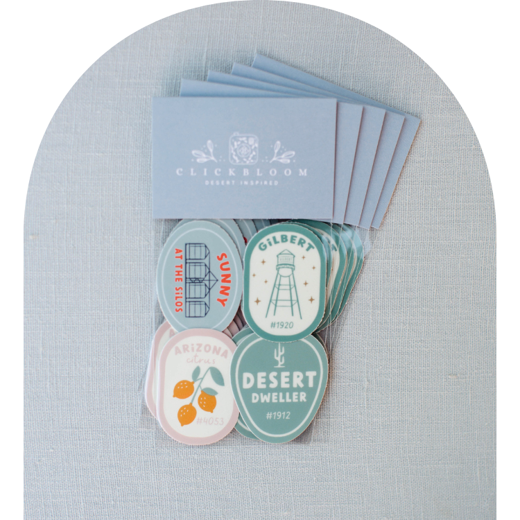 Sunny in Gilbert Vinyl Sticker Pack