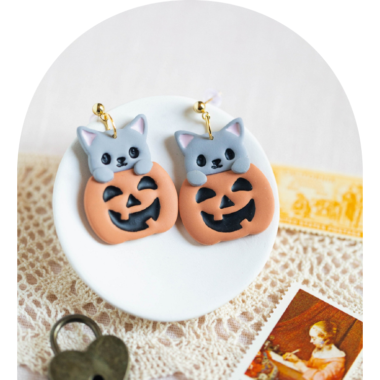 Midnight in the Pumpkin Patch Earrings