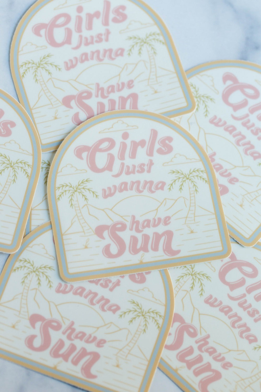 Girls Just Wanna Have Sun Vinyl Sticker