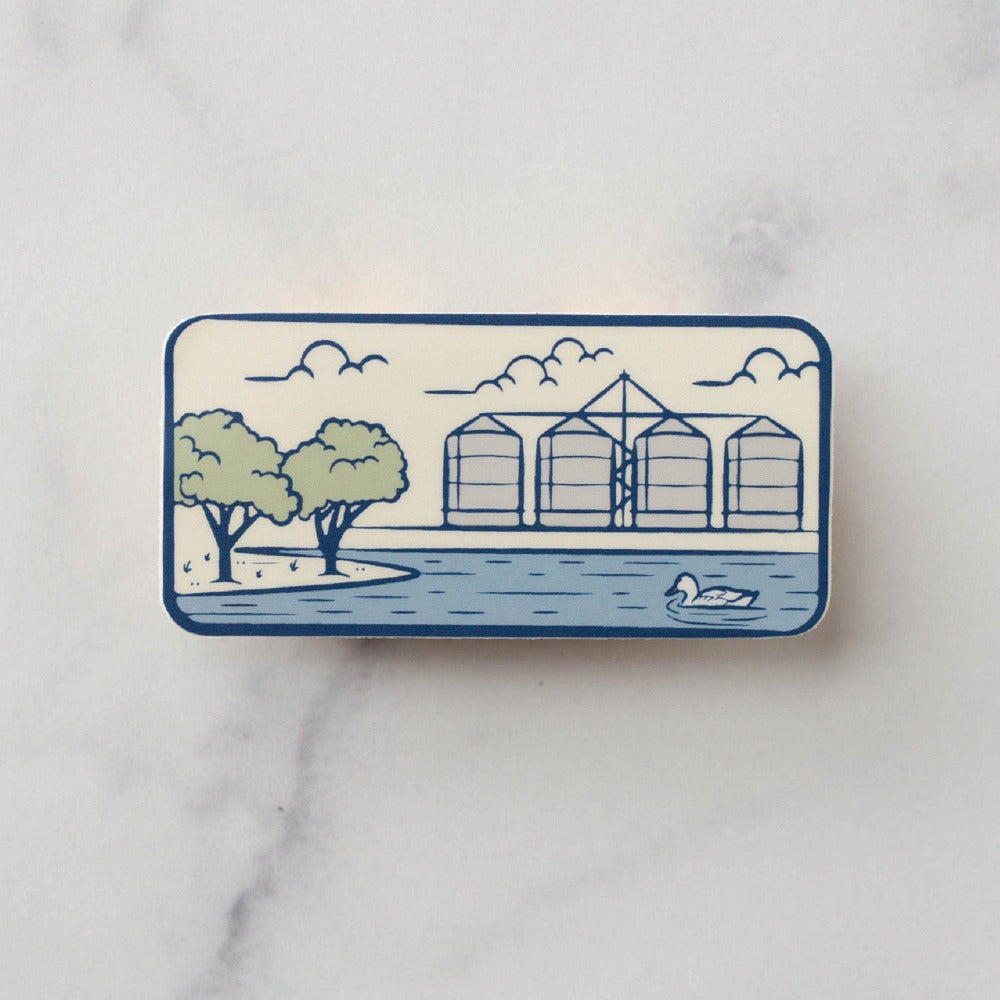 Morrison Ranch Silos and Lake Vinyl Sticker Decal Gilbert Arizona