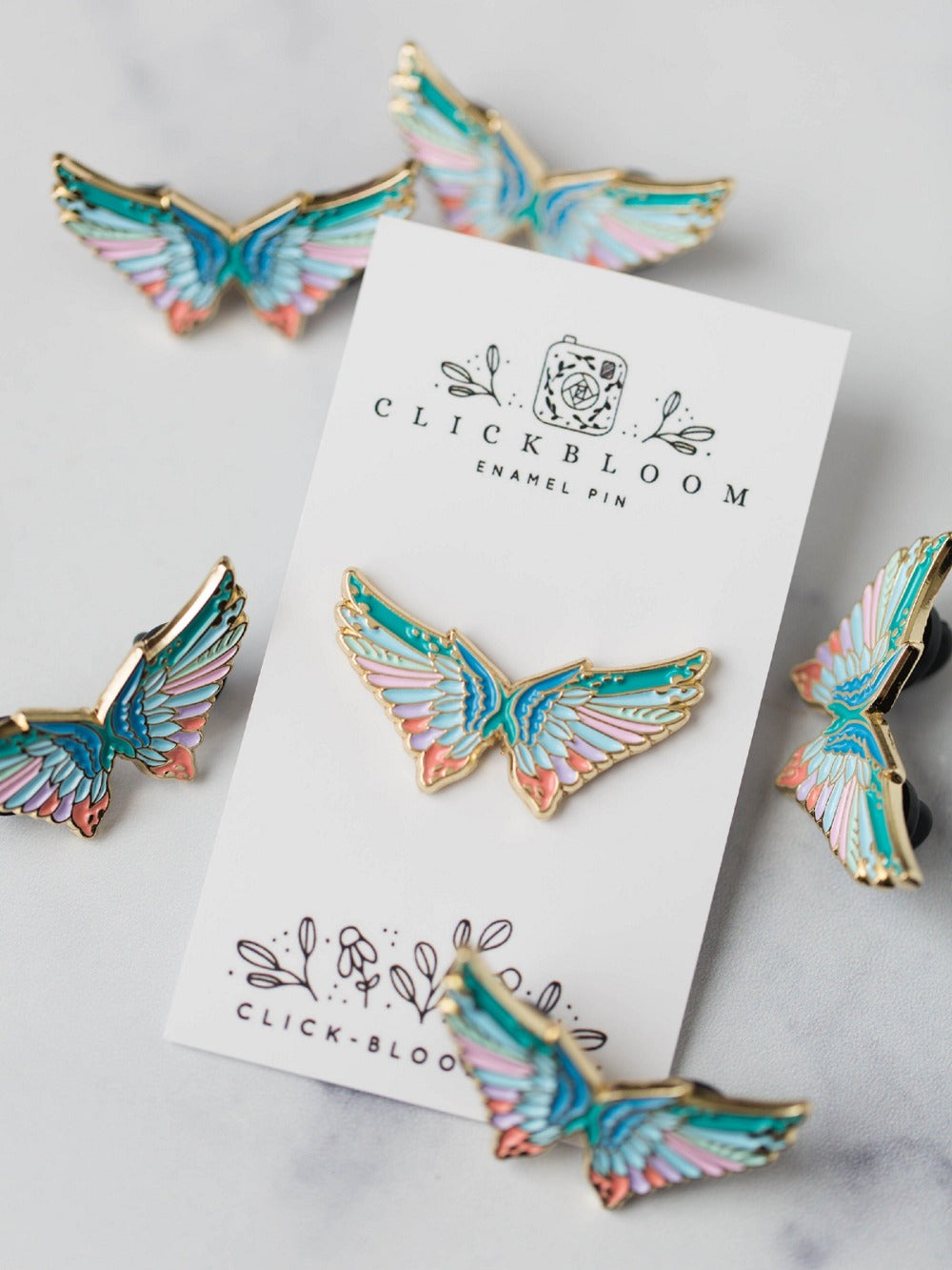 Wings Mural Phoenix Arizona Enamel Pin