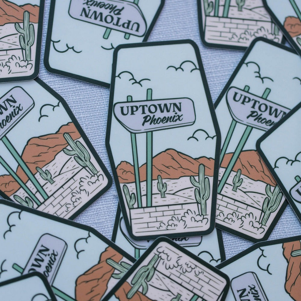 Uptown Phoenix Arizona Vinyl Sticker