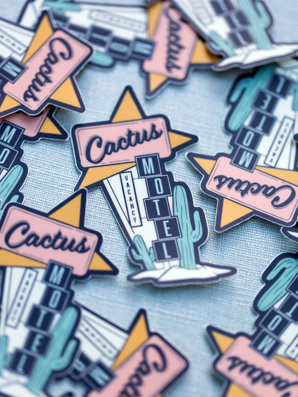 Cactus Motel Vinyl Sticker