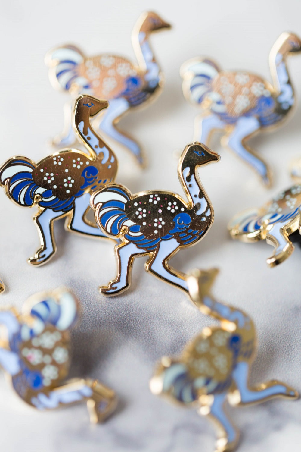 Chandler Arizona Ostrich Enamel Pin