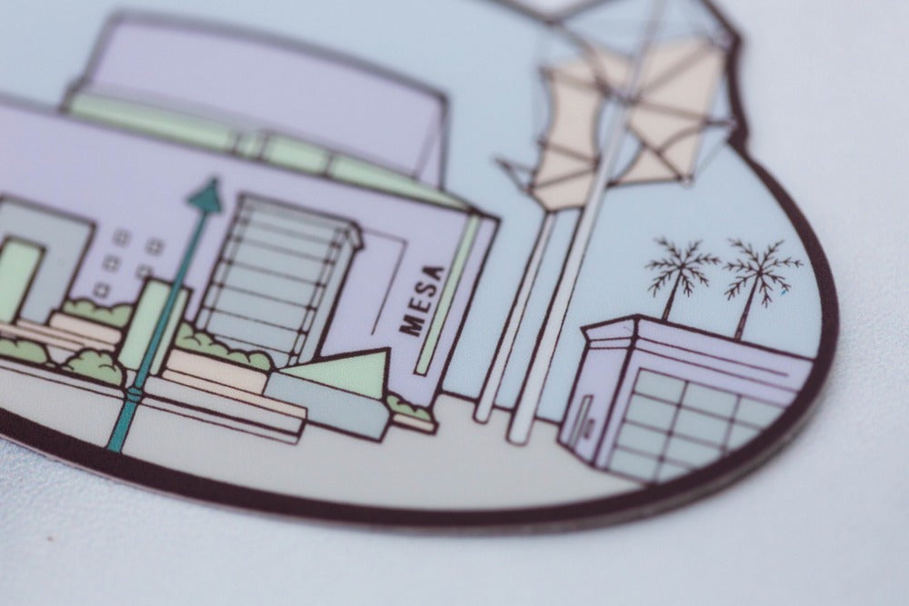 Mesa Arts Center Arizona Vinyl Sticker