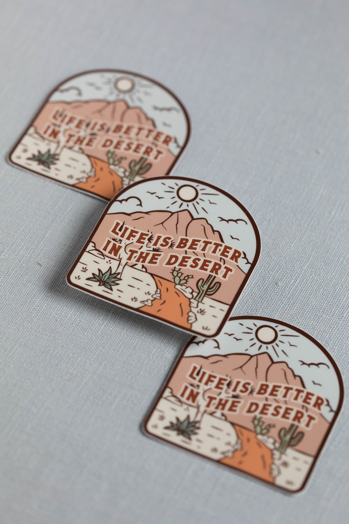 Life is Better in the Desert Vinyl Sticker
