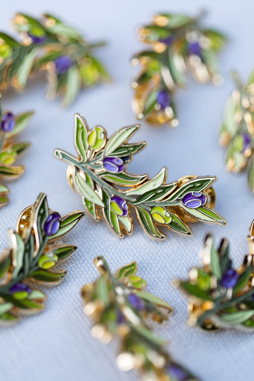 Olive Tree Pin Olive Branch Enamel Pin – Click Bloom