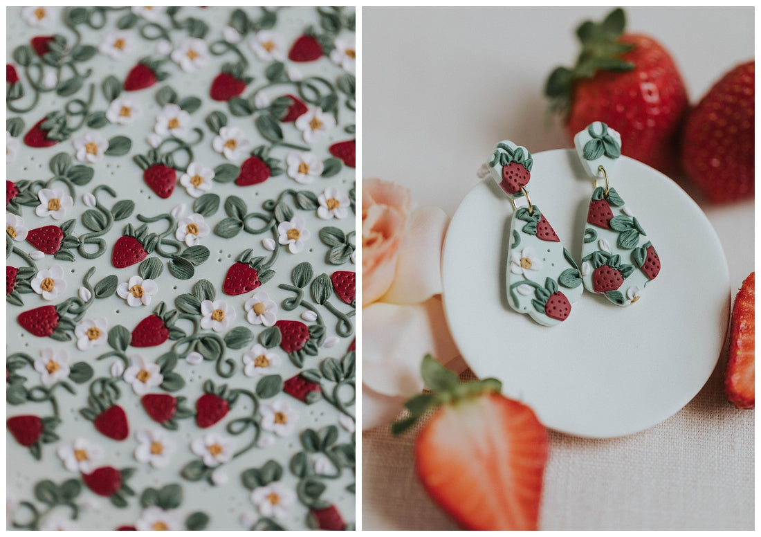 Summer Strawberry Earrings