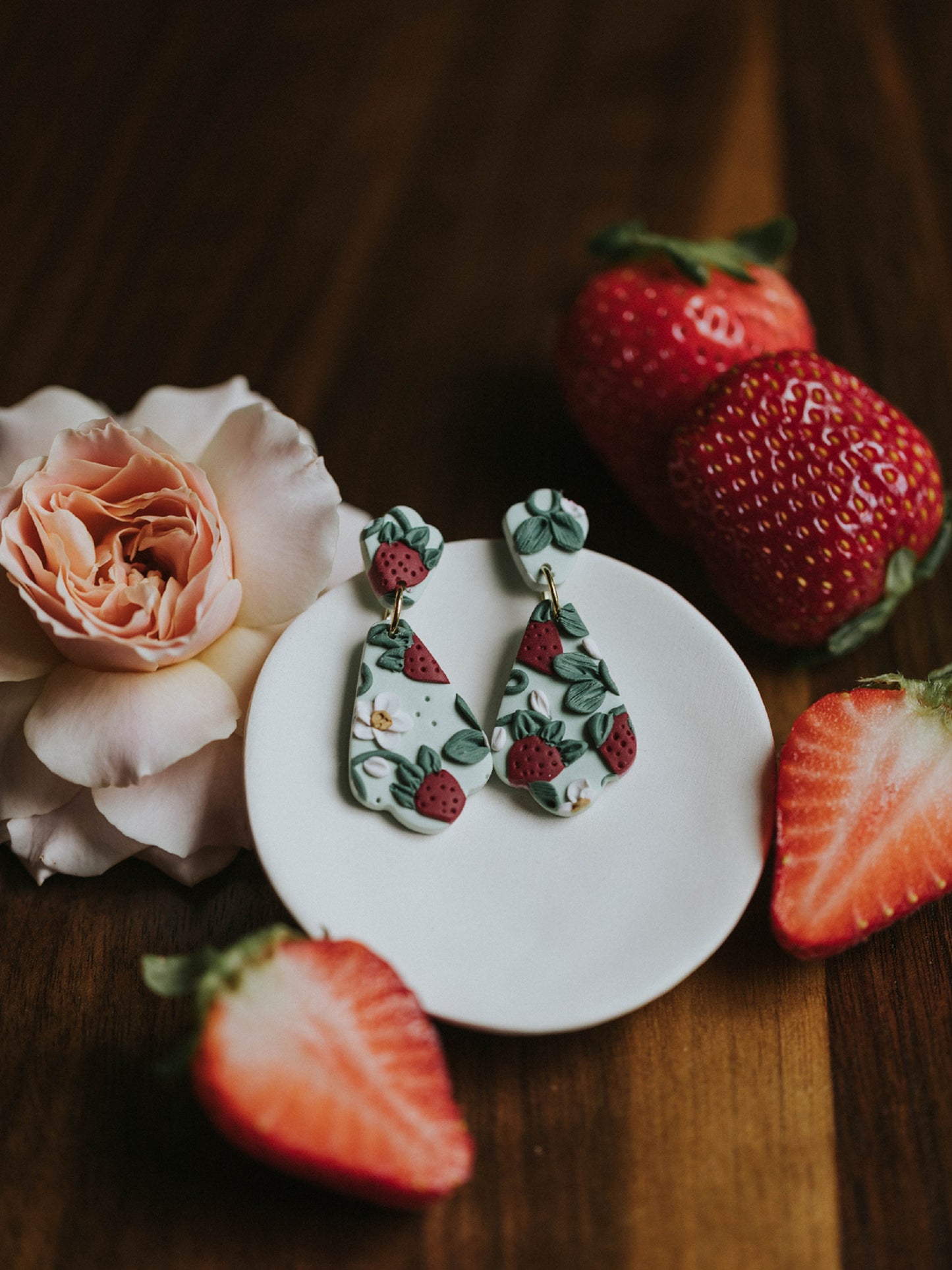 Summer Strawberry Earrings