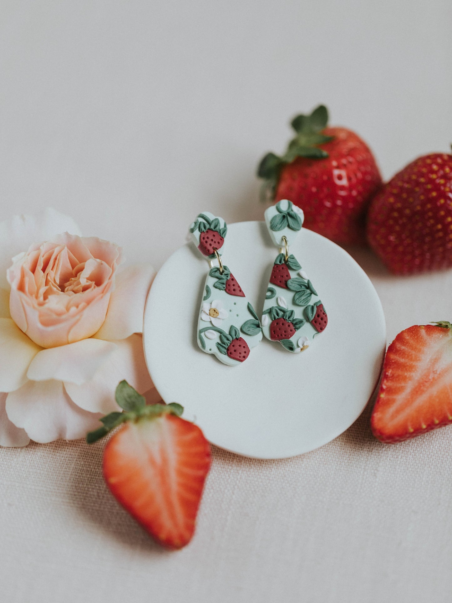 Summer Strawberry Earrings