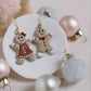 Gingerbread Couple Clay Earrings