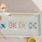 Painted Tile Magnet Set