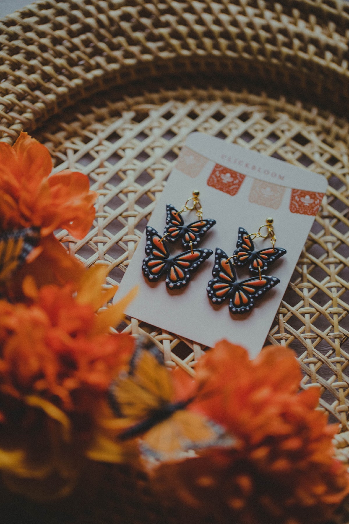 Monarch Butterfly Earrings