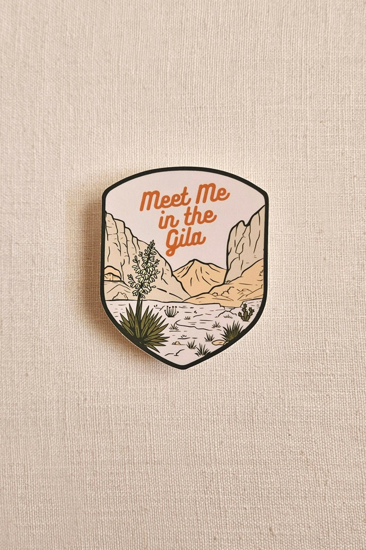 Meet Me in the Gila Vinyl Sticker