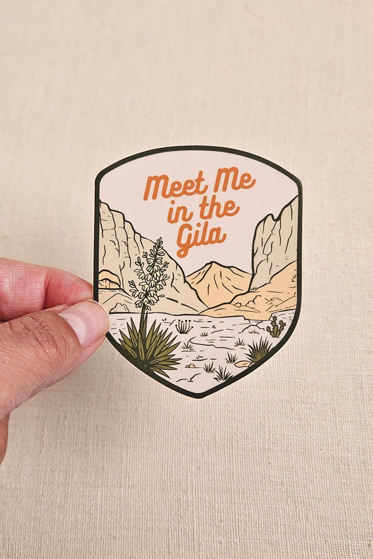 Meet Me in the Gila Vinyl Sticker