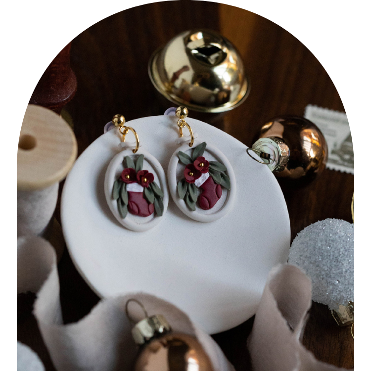 Holiday Stocking Earrings