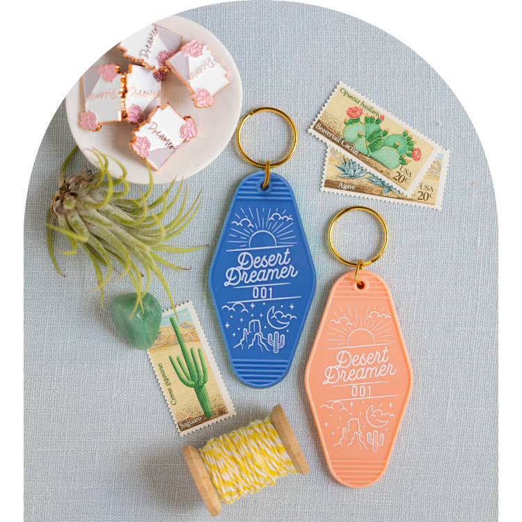Desert Dreamer Hotel Keychain