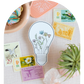 Bright Idea Floral Light Bulb Vinyl Sticker