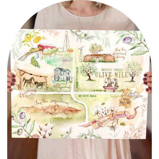 Watercolor Maps Click Bloom