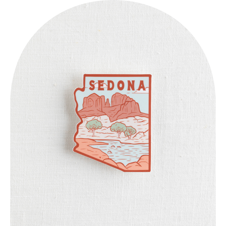 Sedona Arizona Outline Vinyl Sticker