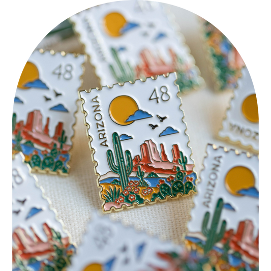 Arizona Postage Pin