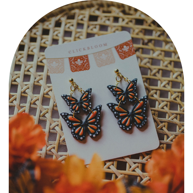 Monarch Butterfly Earrings