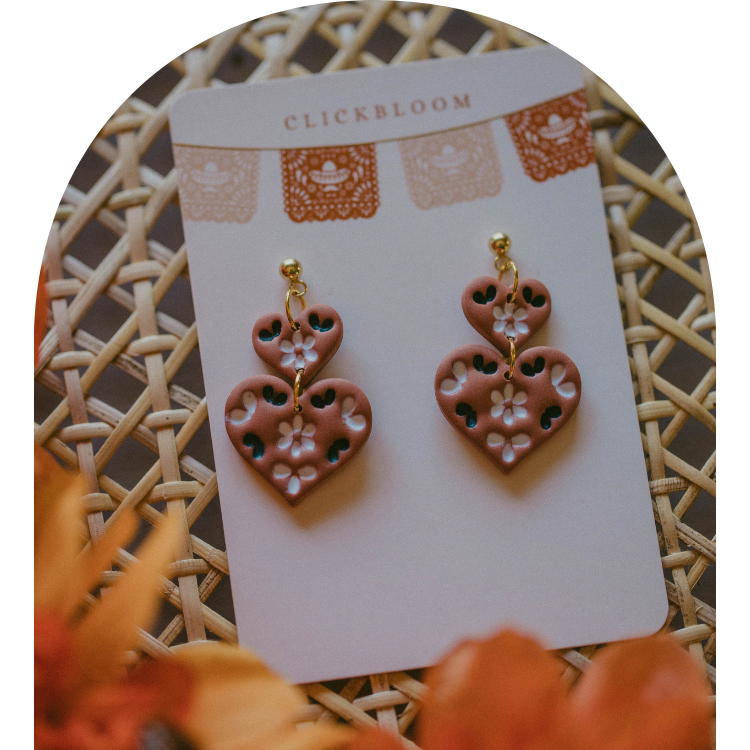 Handmade Heart Earrings
