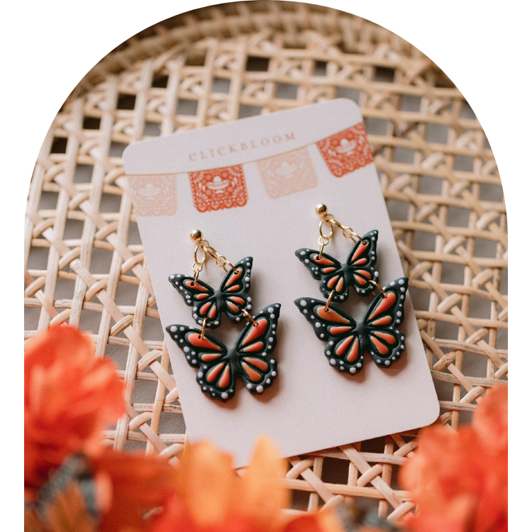 Monarch Butterfly Earrings