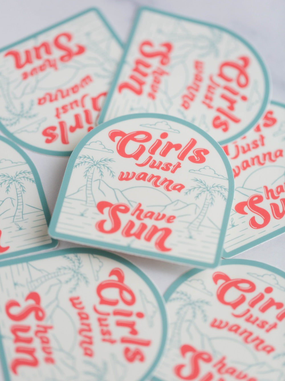Girls Just Wanna Have Sun Vinyl Sticker