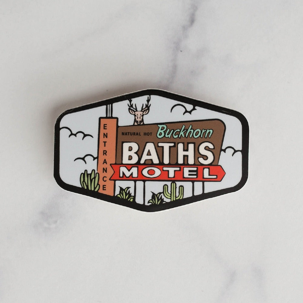 Mesa Buckhorn Baths Vinyl Sticker Decal
