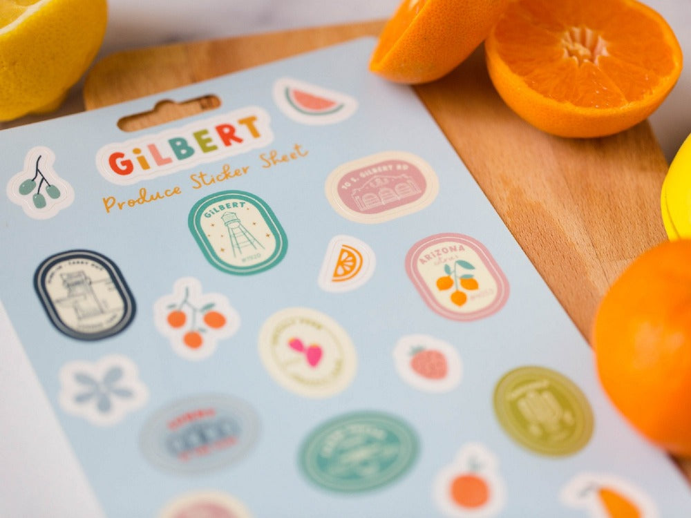 Gilbert Arizona Sticker Sheet