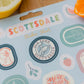 Scottsdale Arizona Sticker Sheet