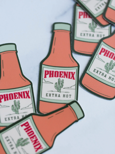 Phoenix Arizona Hot Sauce Vinyl Sticker